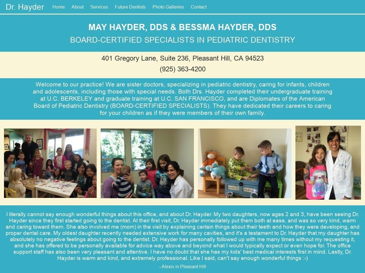 May Hayder DDS Pediatric Dentistry screenshot