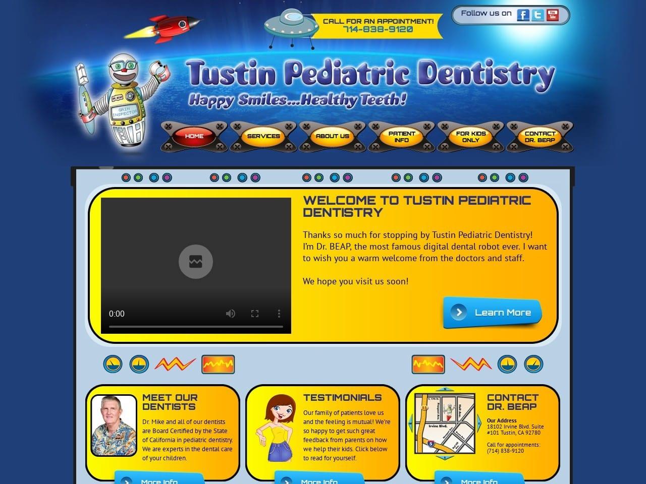Tustin Pediatric Dentistry screenshot