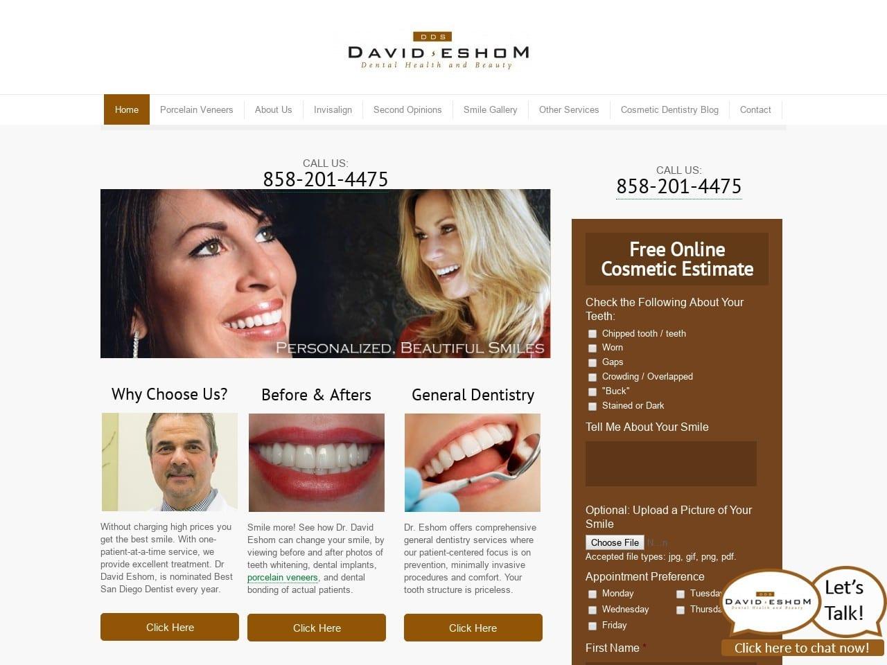 David S Eshom, DDS screenshot