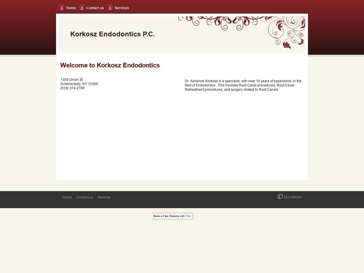 Korkosz Endodontics Korkosz Adrienne L DDS