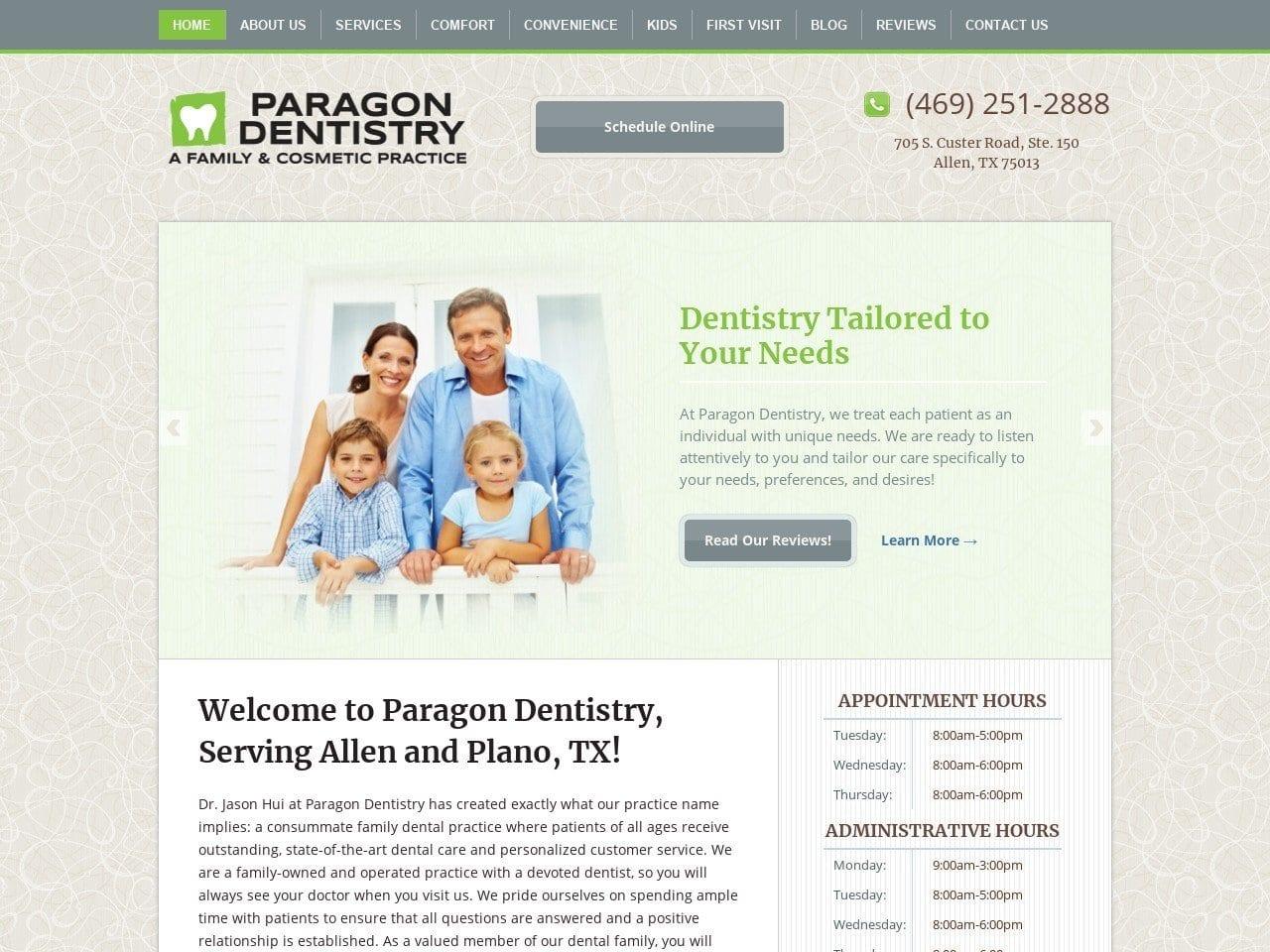 Paragon Dentistry screenshot