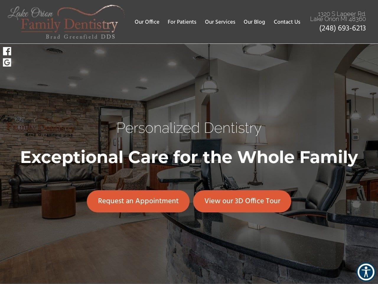 Lake Orion Family Dentistry screenshot