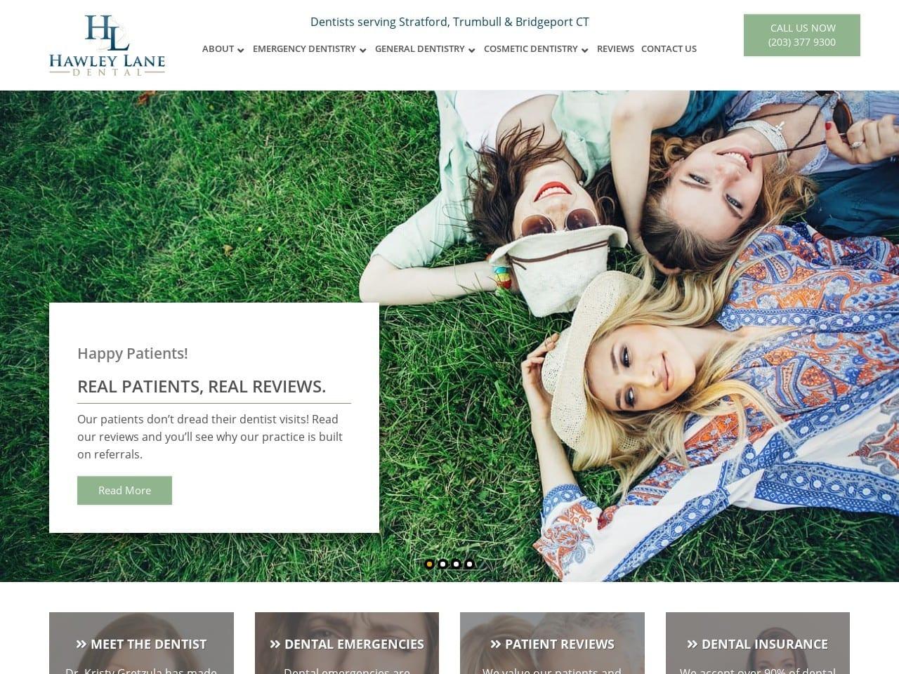 Hawley Lane Dental screenshot