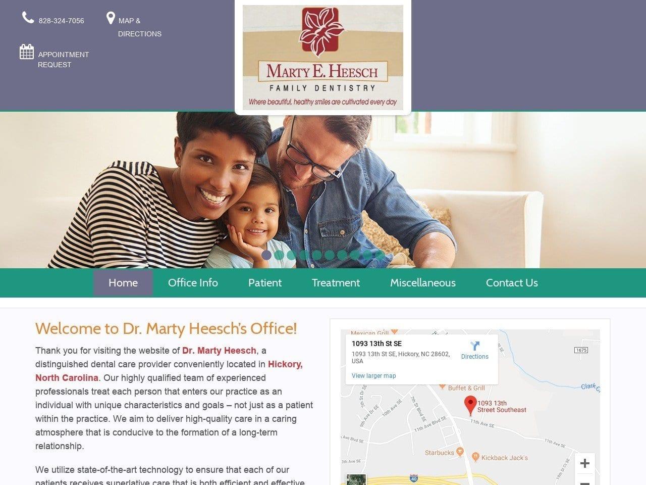 Marty E. Heesch, DDS screenshot