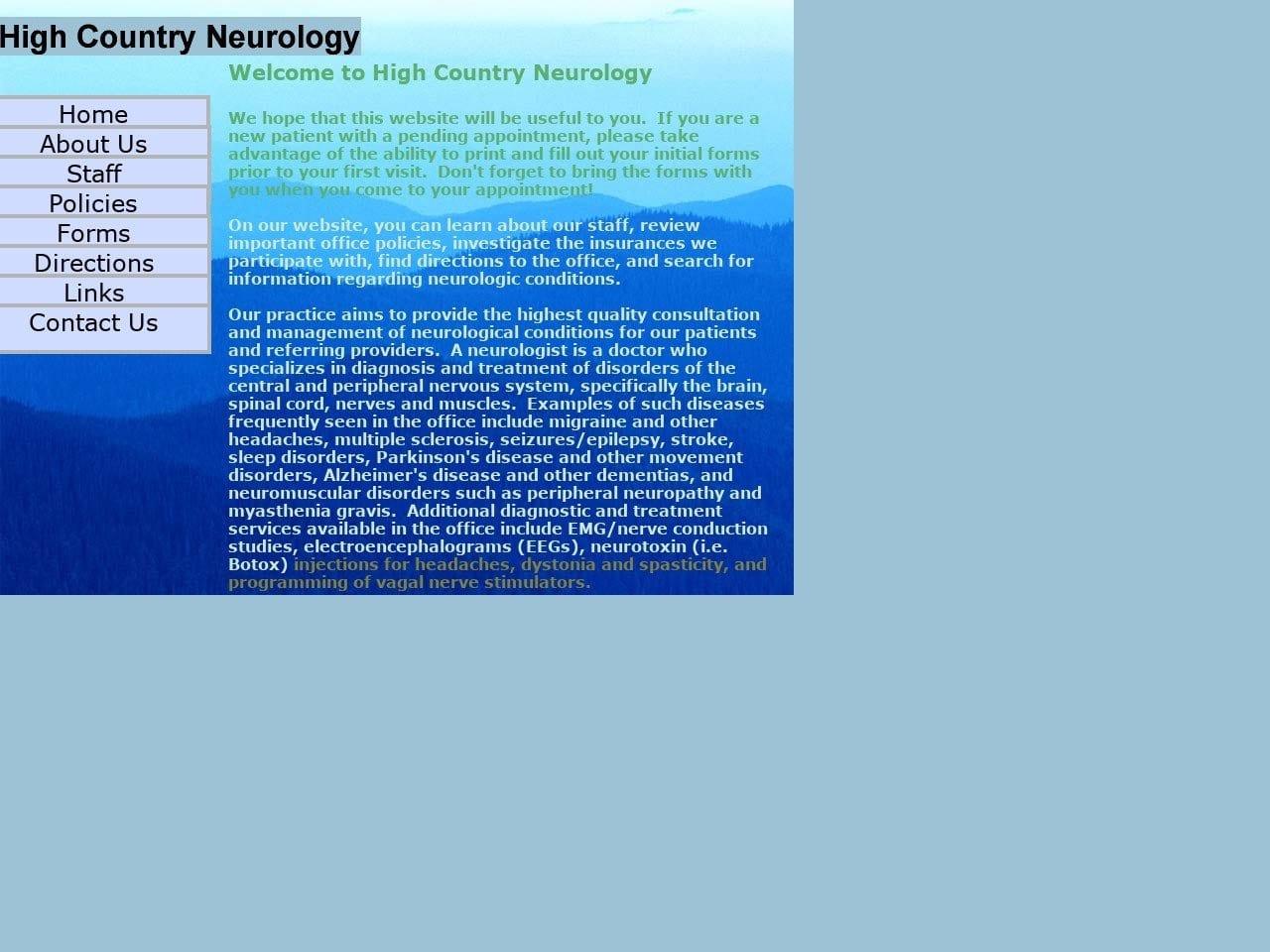 High Country Neurology screenshot