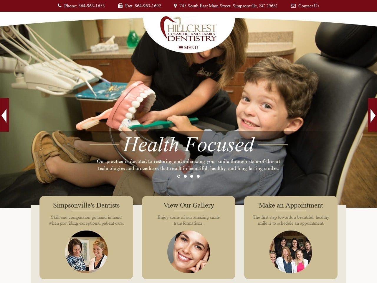 Hillcrest Family Dentistry screenshot