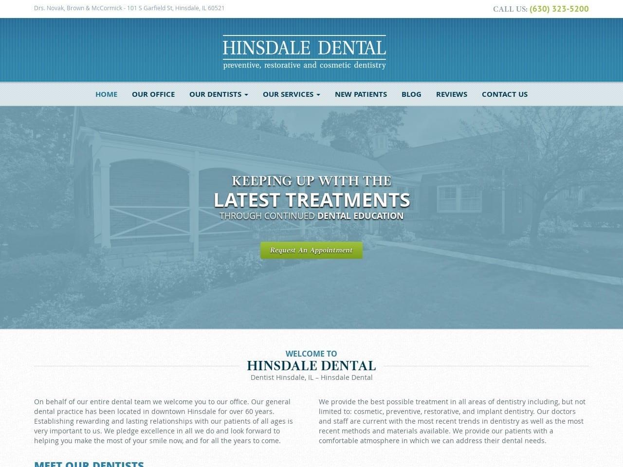 Hinsdale Dental screenshot