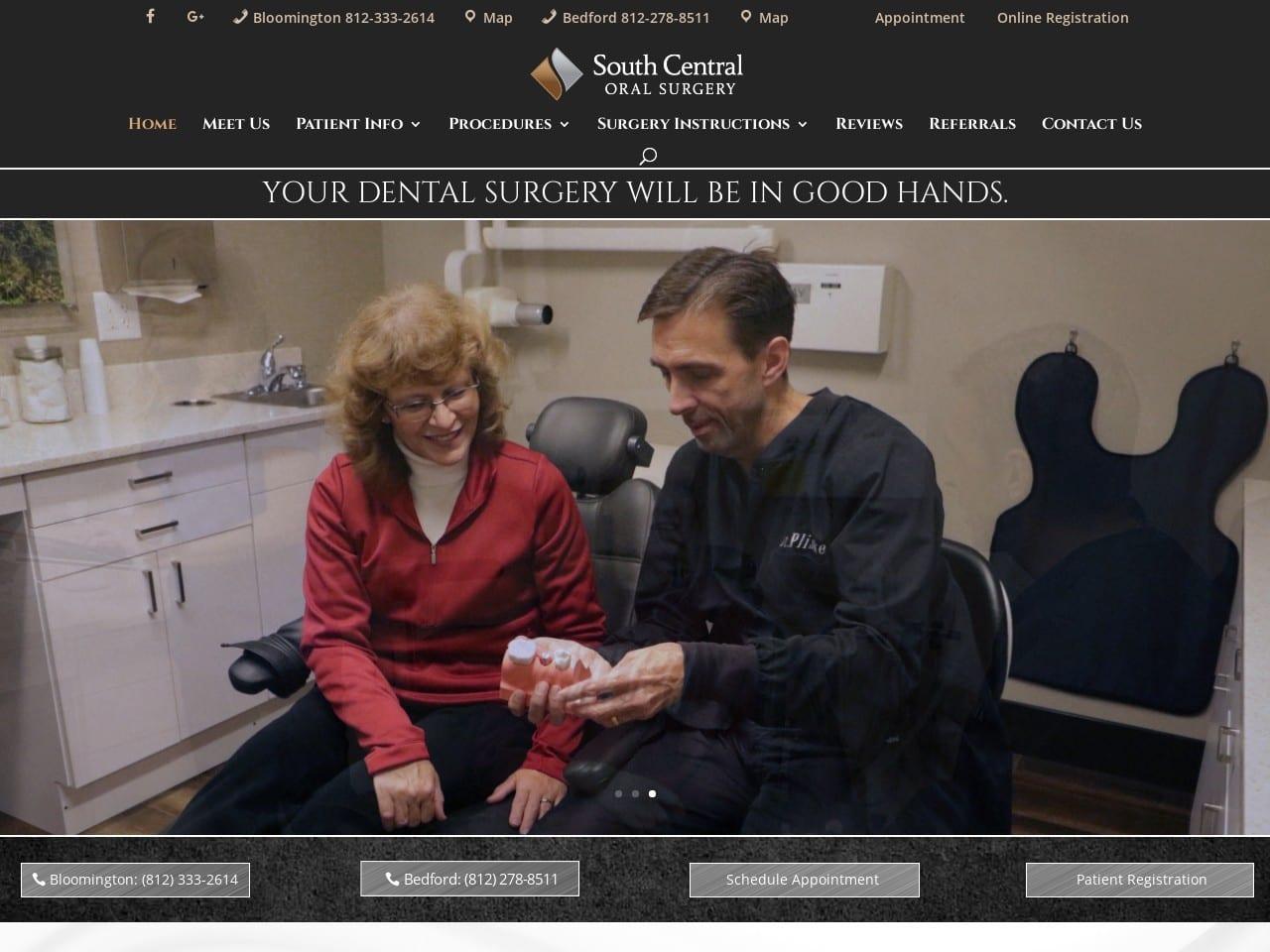 South Central Oral Surgery Dr. Timothy Pliske screenshot