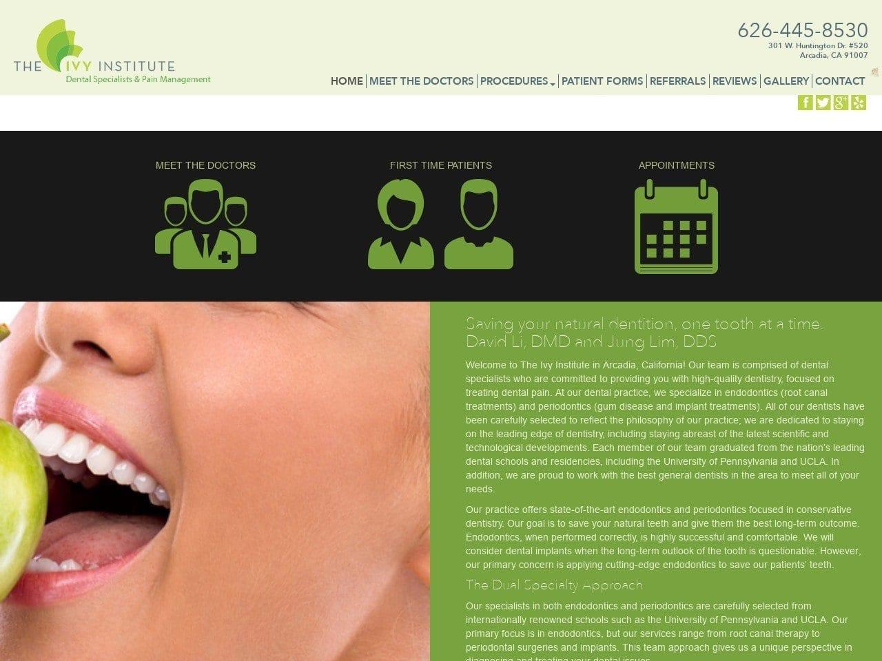 The Ivy Institute screenshot