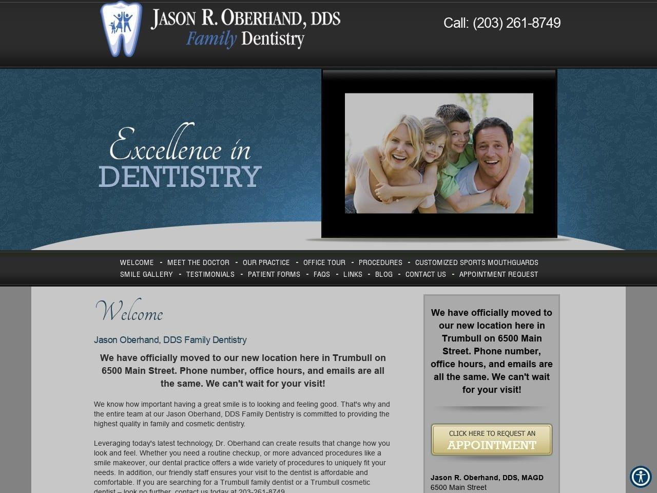 Jason R. Oberhand Family Dentistry screenshot