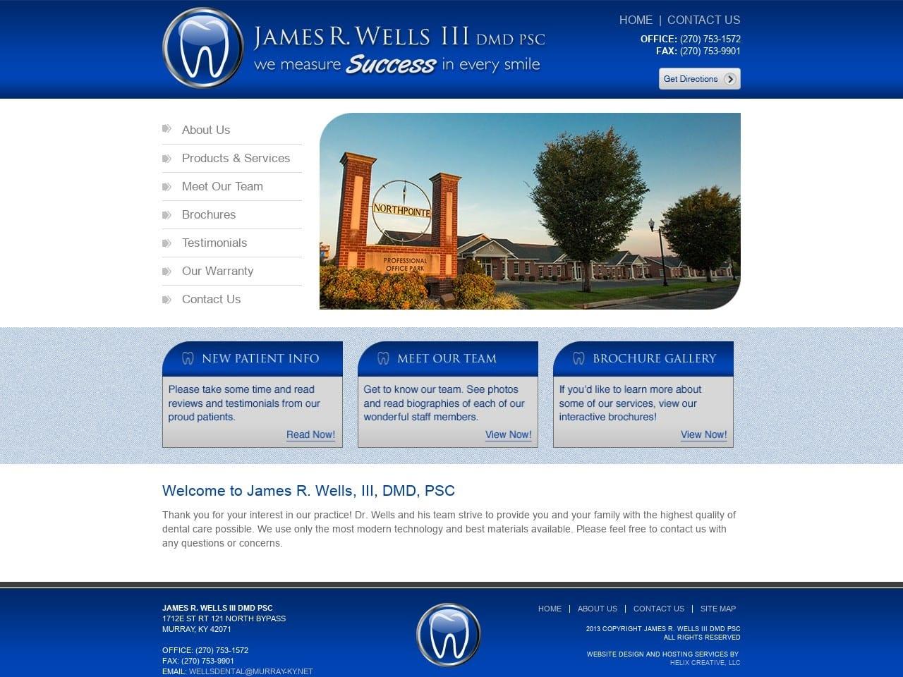 Dr. James R. Wells III DMD screenshot