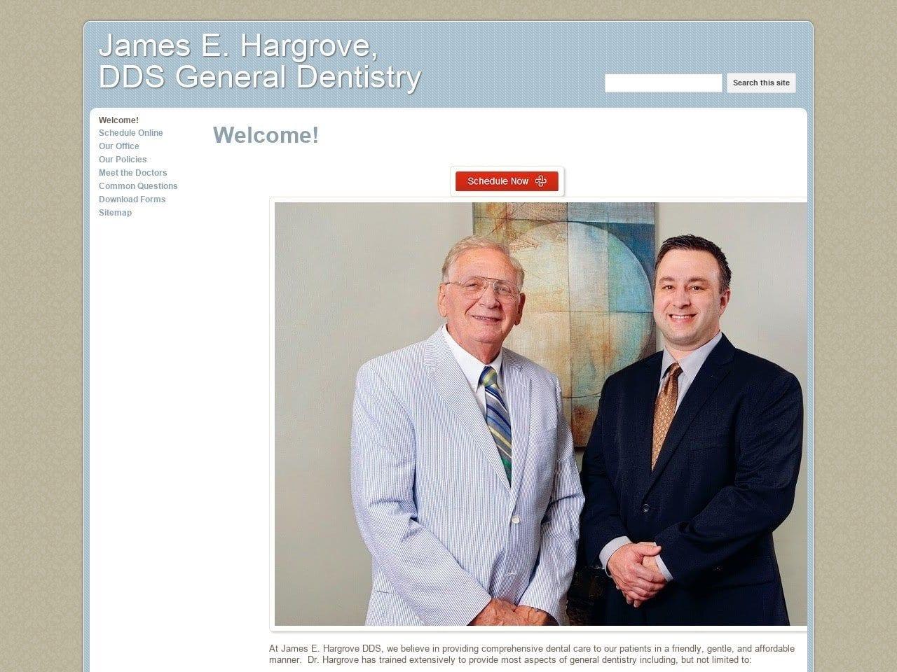 Hargrove James E DDS screenshot