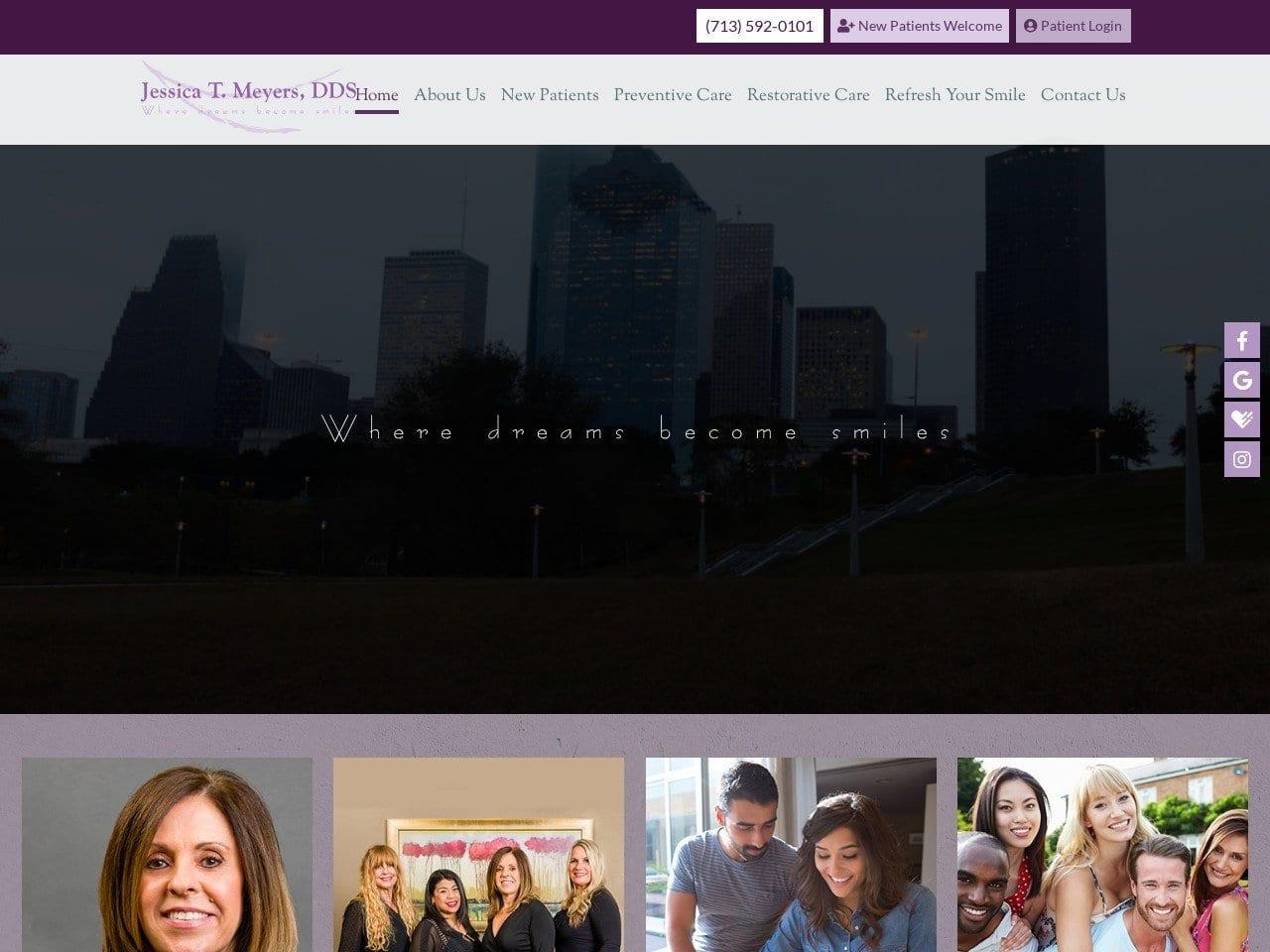 Jessica T. Meyers DDS PA screenshot