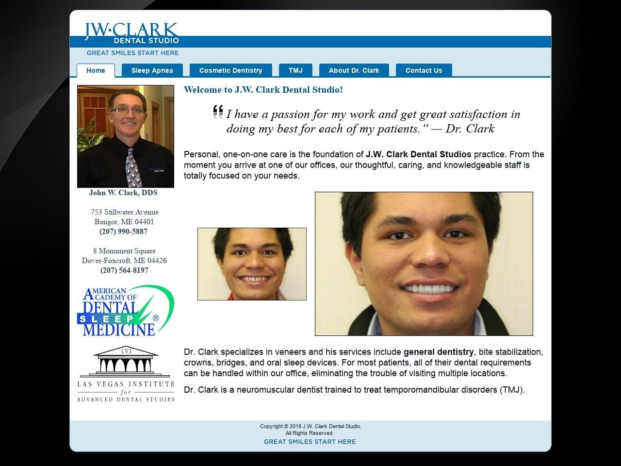 J W Clark Dental Studio screenshot