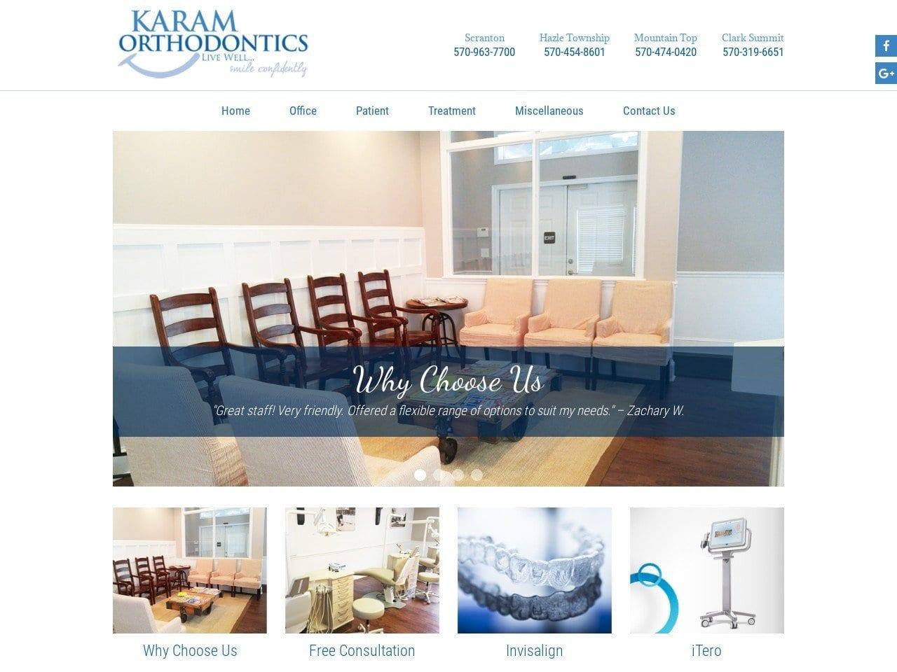 Karam Orthodontics Dr. Joseph R. Karam DMD