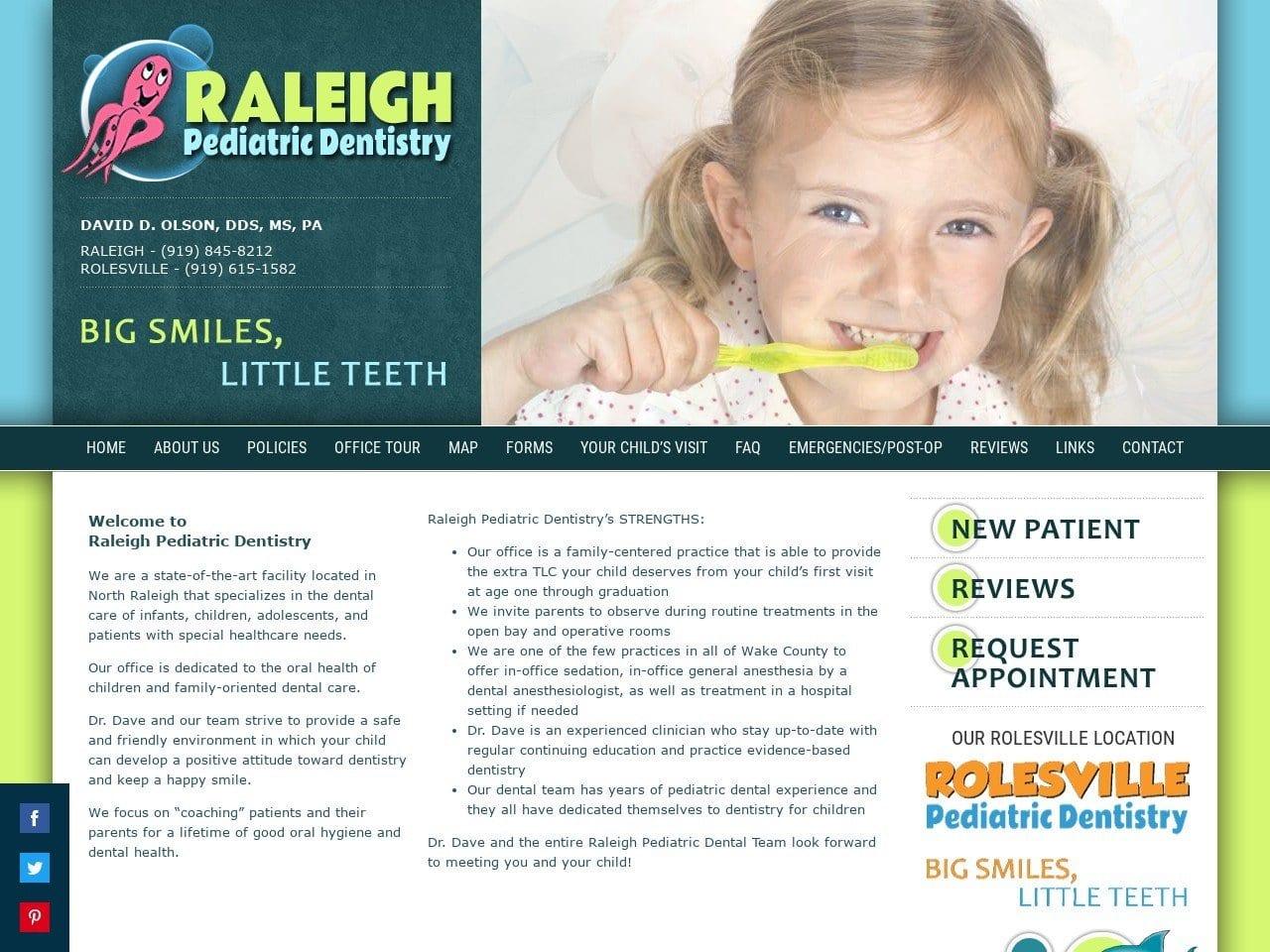 Raleigh Pediatric Dentist screenshot