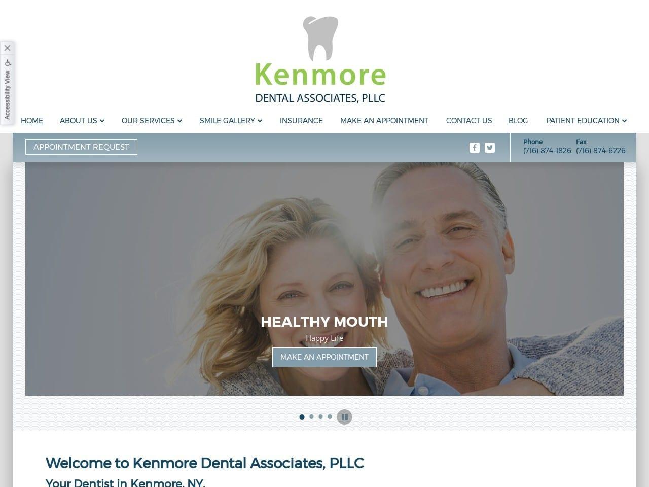 Kenmore Dental Associates LLP screenshot