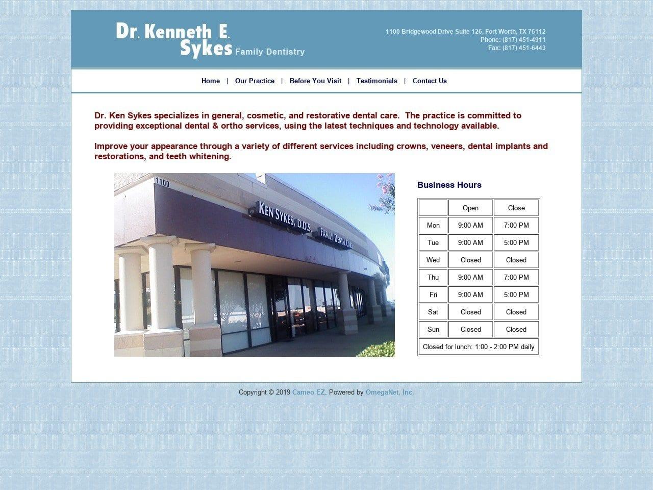 Dr. Kenneth E. Sykes DDS