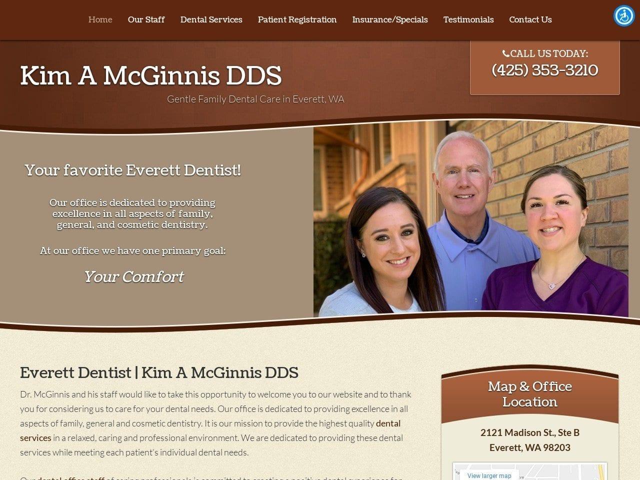 Kim A McGinnis DDS