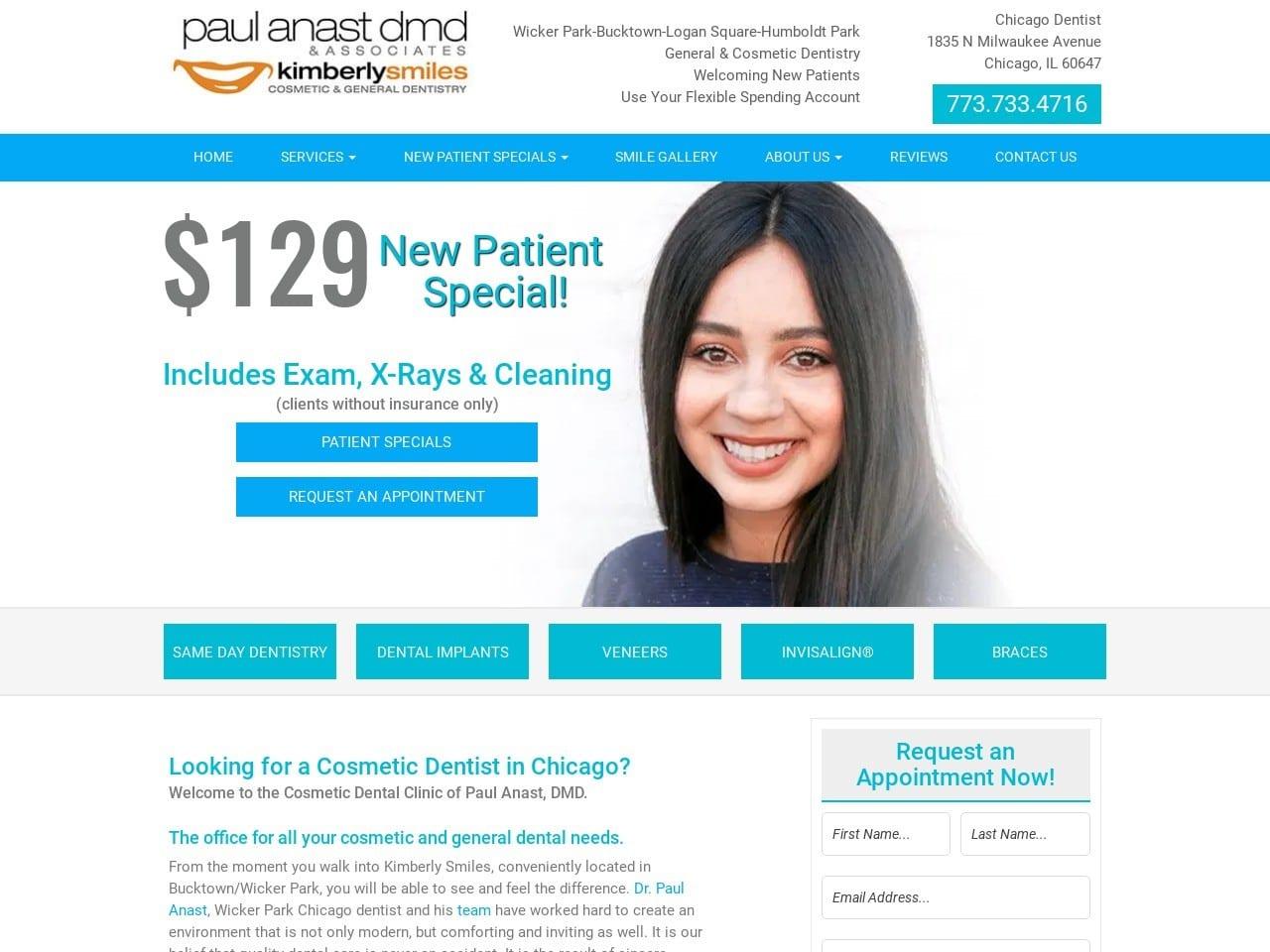 Kimberly Smiles Cosmetic & General Dentistry of Chicago screenshot