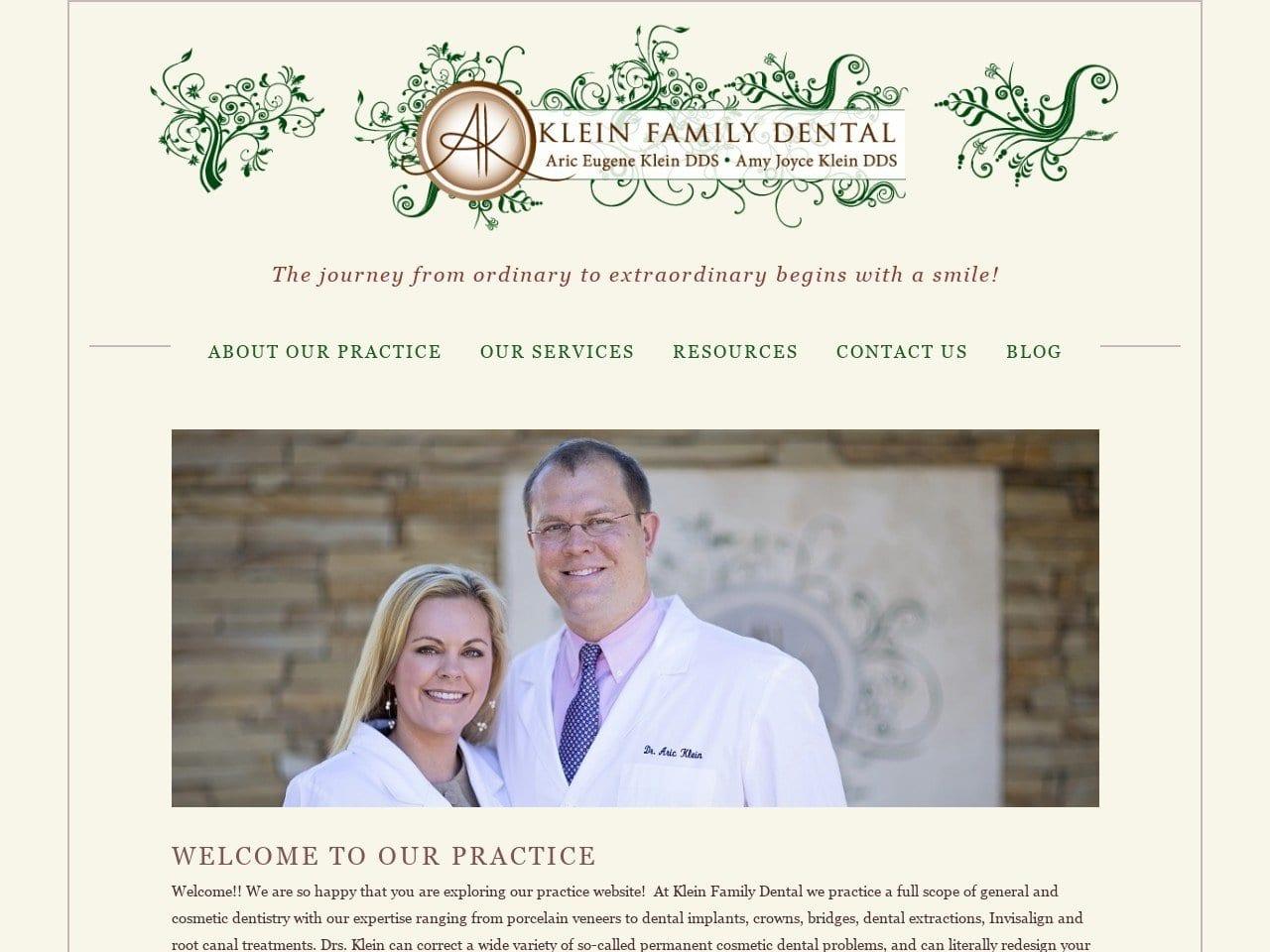 Klein Family Dental screenshot