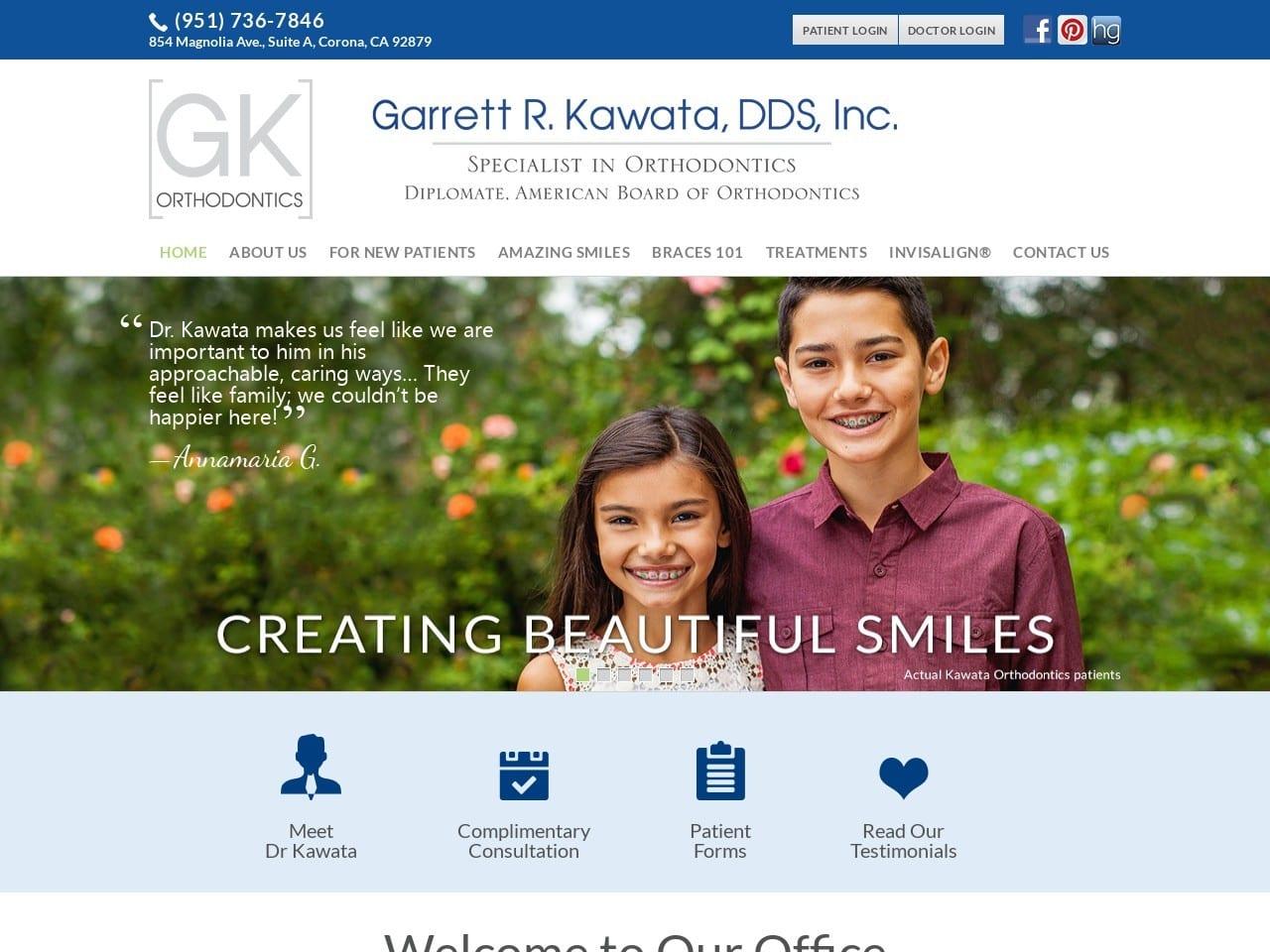 Kawata Orthodontics screenshot