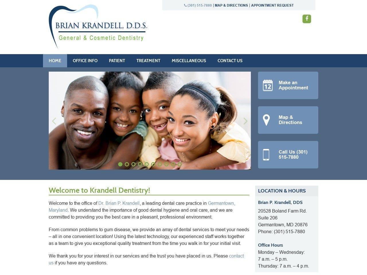 Krandell Brian P DDS screenshot