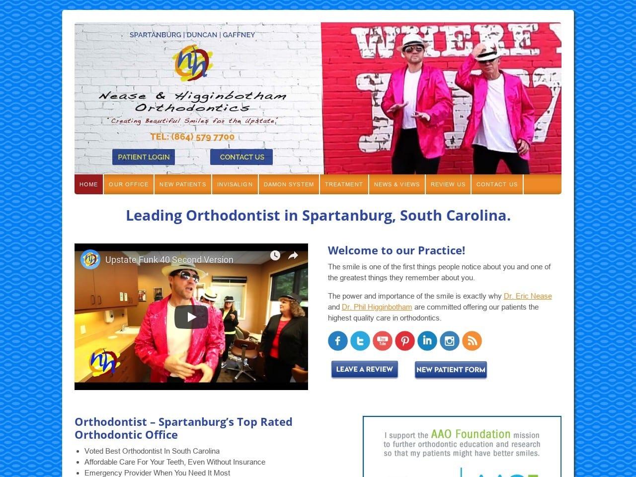 Nease & Higginbotham Orthodontics screenshot