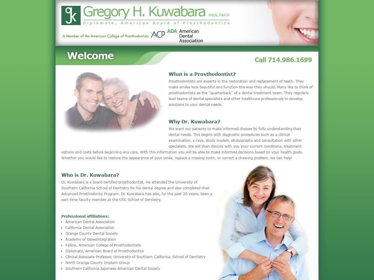 Gregory H. Kuwabara DDS F.A.C.P