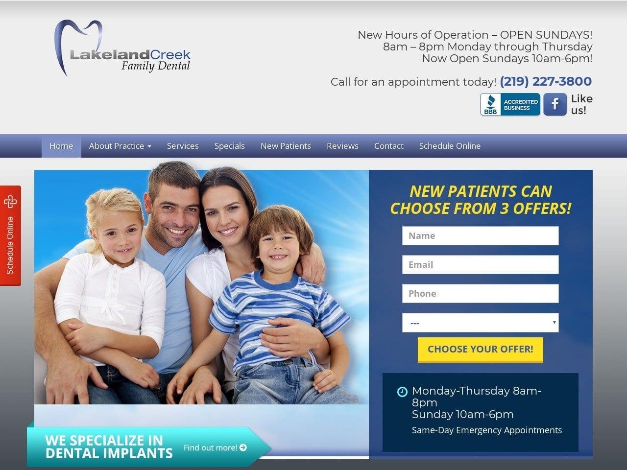 Lakeland Creek Family Dental screenshot