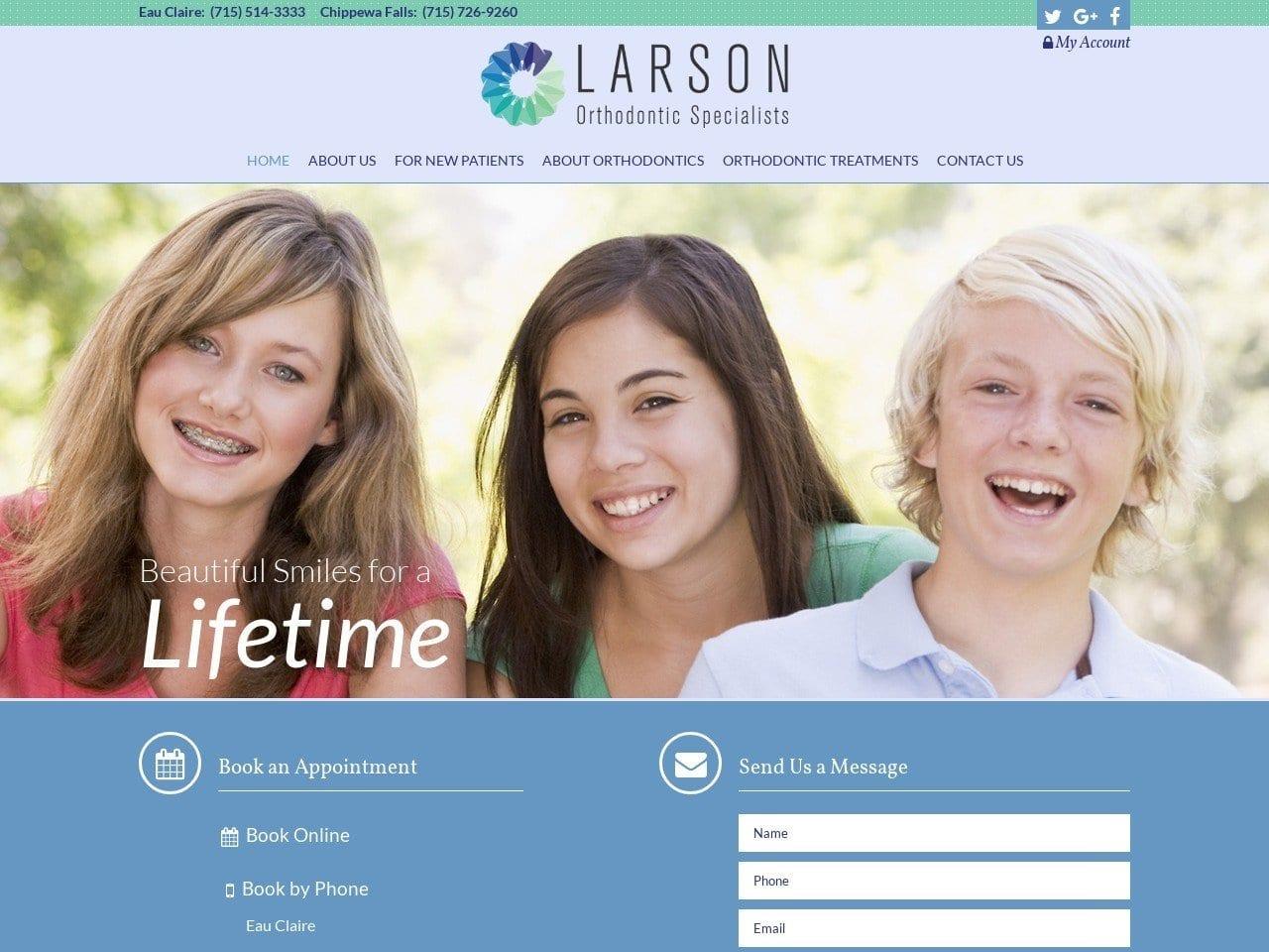 Larson Orthodontic Specialists screenshot