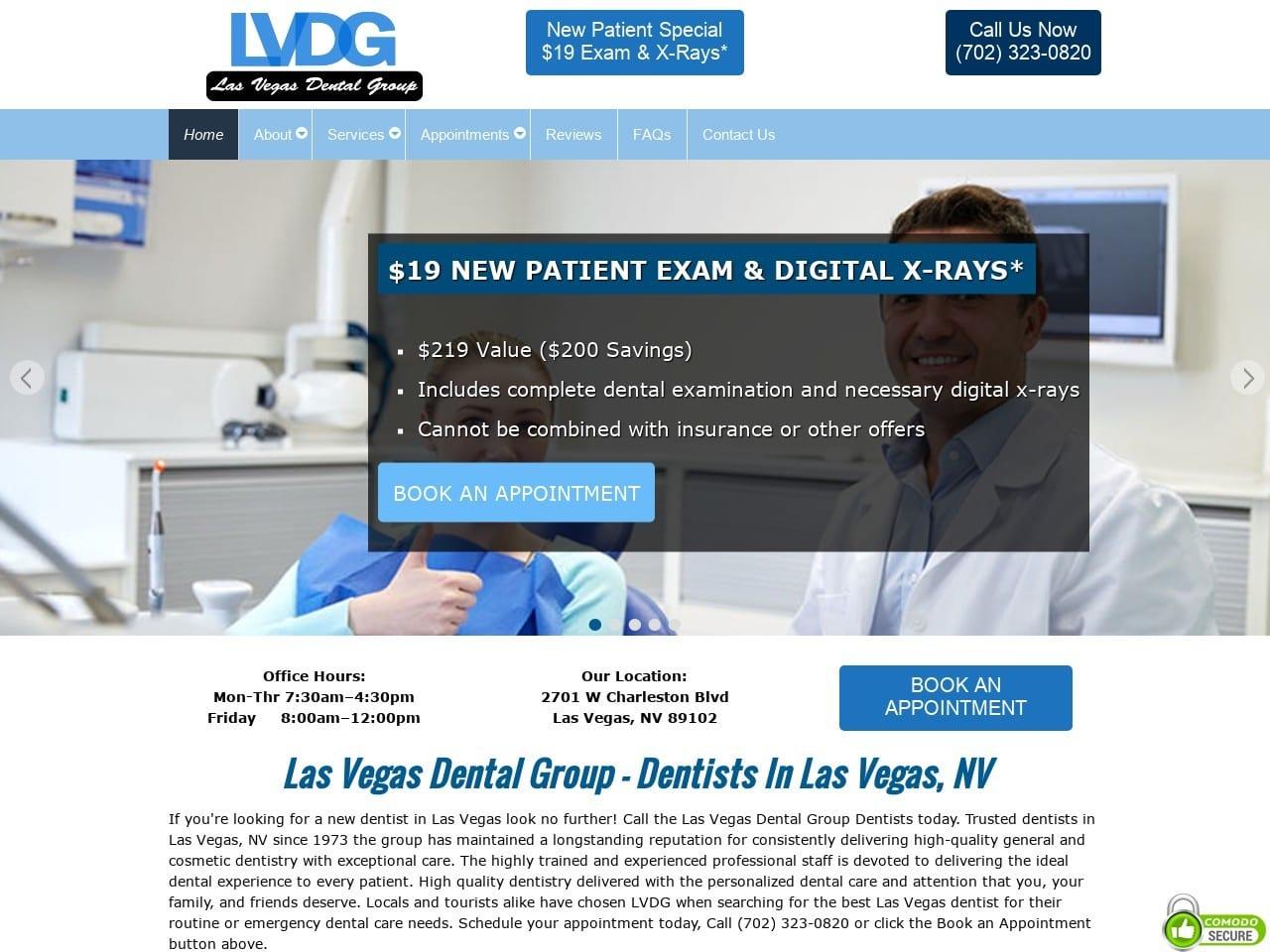 Las Vegas Dental Group screenshot