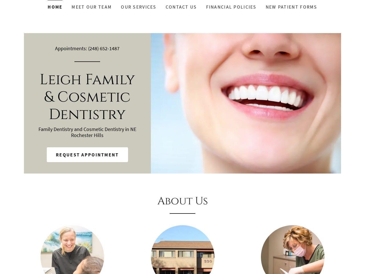 Leigh Family & Cosmetic Dentistry screenshot