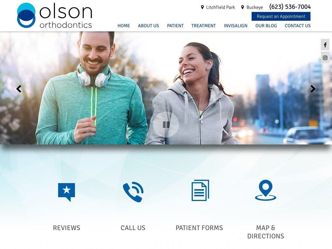 Olson Orthodontics screenshot
