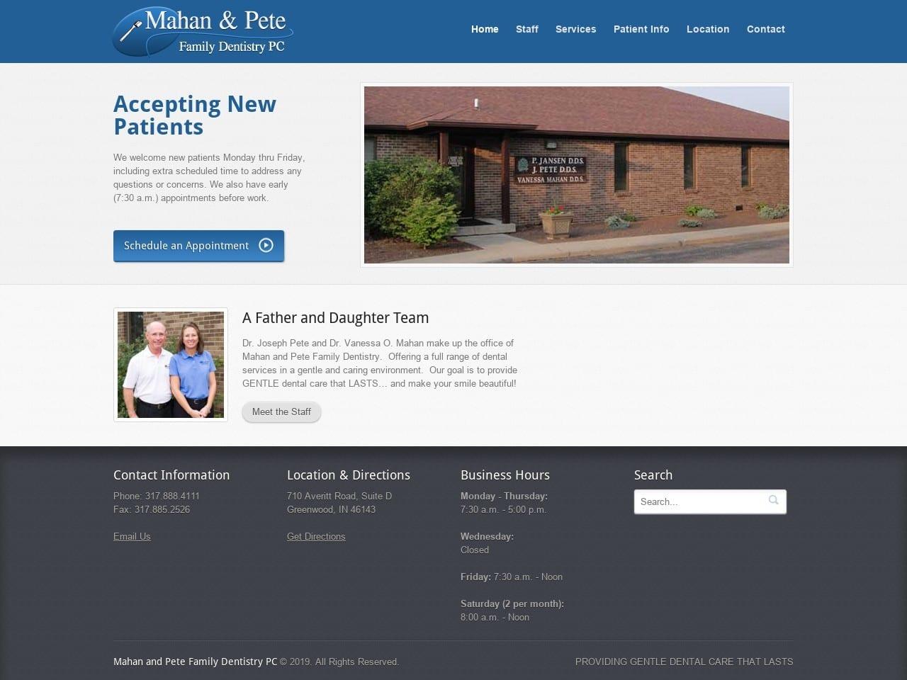 Mahan & Pete Family Dentistry PC screenshot