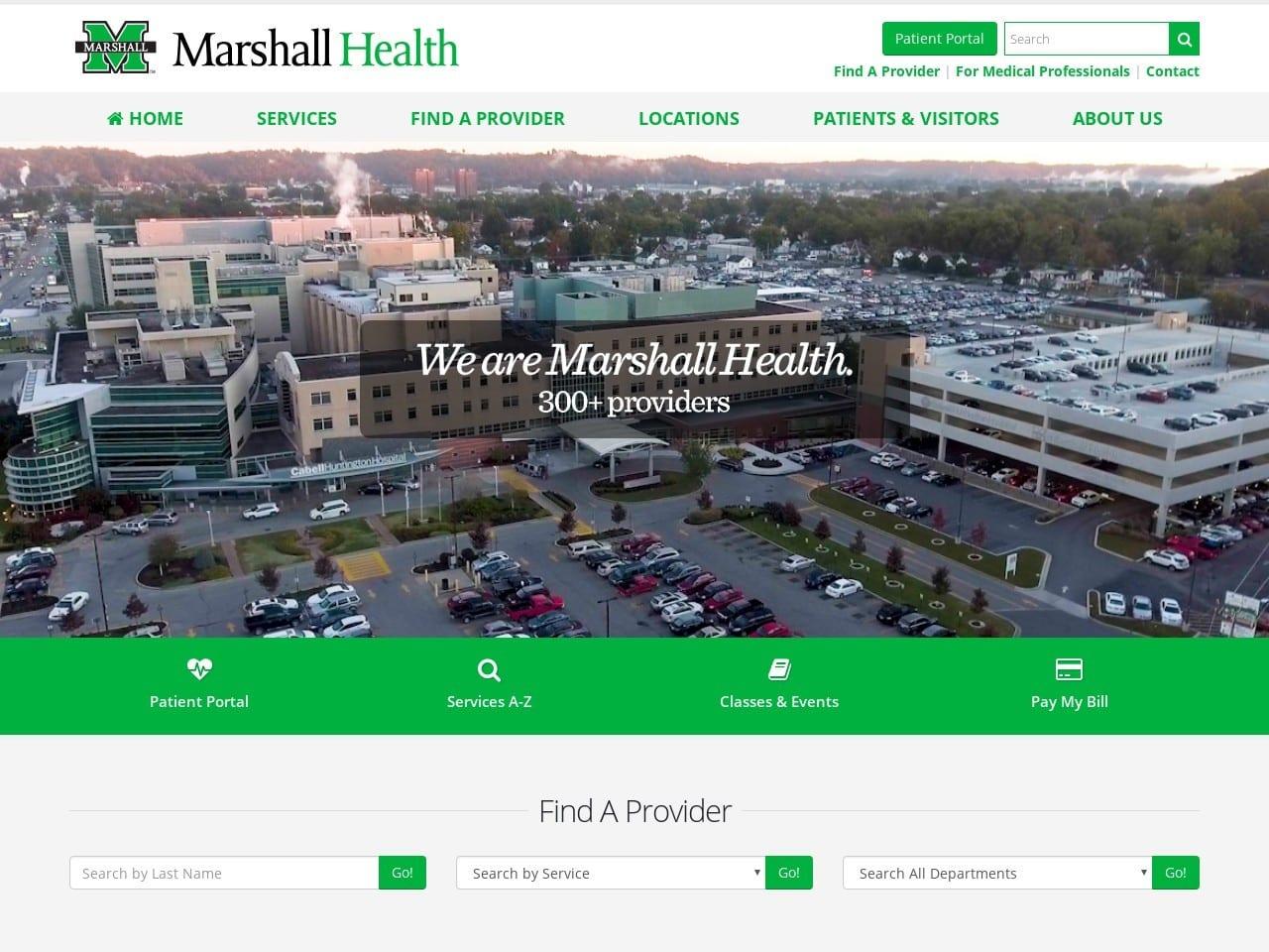 Marshall University Medical Center screenshot