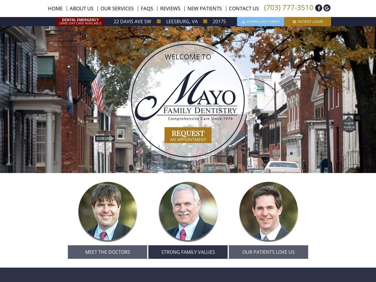 Mayo Family Dentistry screenshot