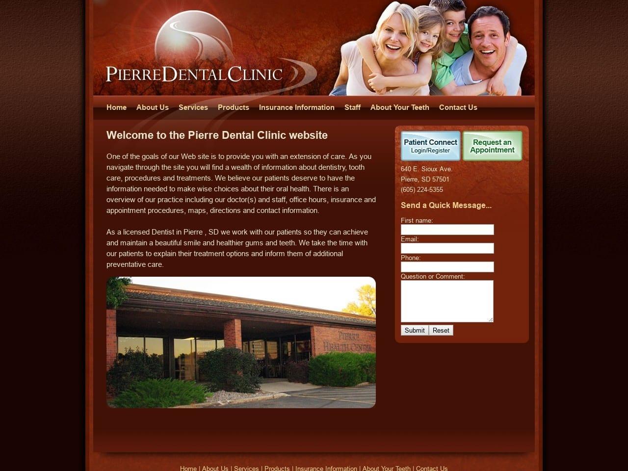 Thompson Murray DDS Pierre Dental Clinic screenshot