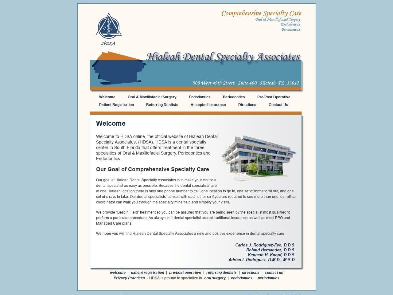 Hialeah Dental Specialty Associates screenshot