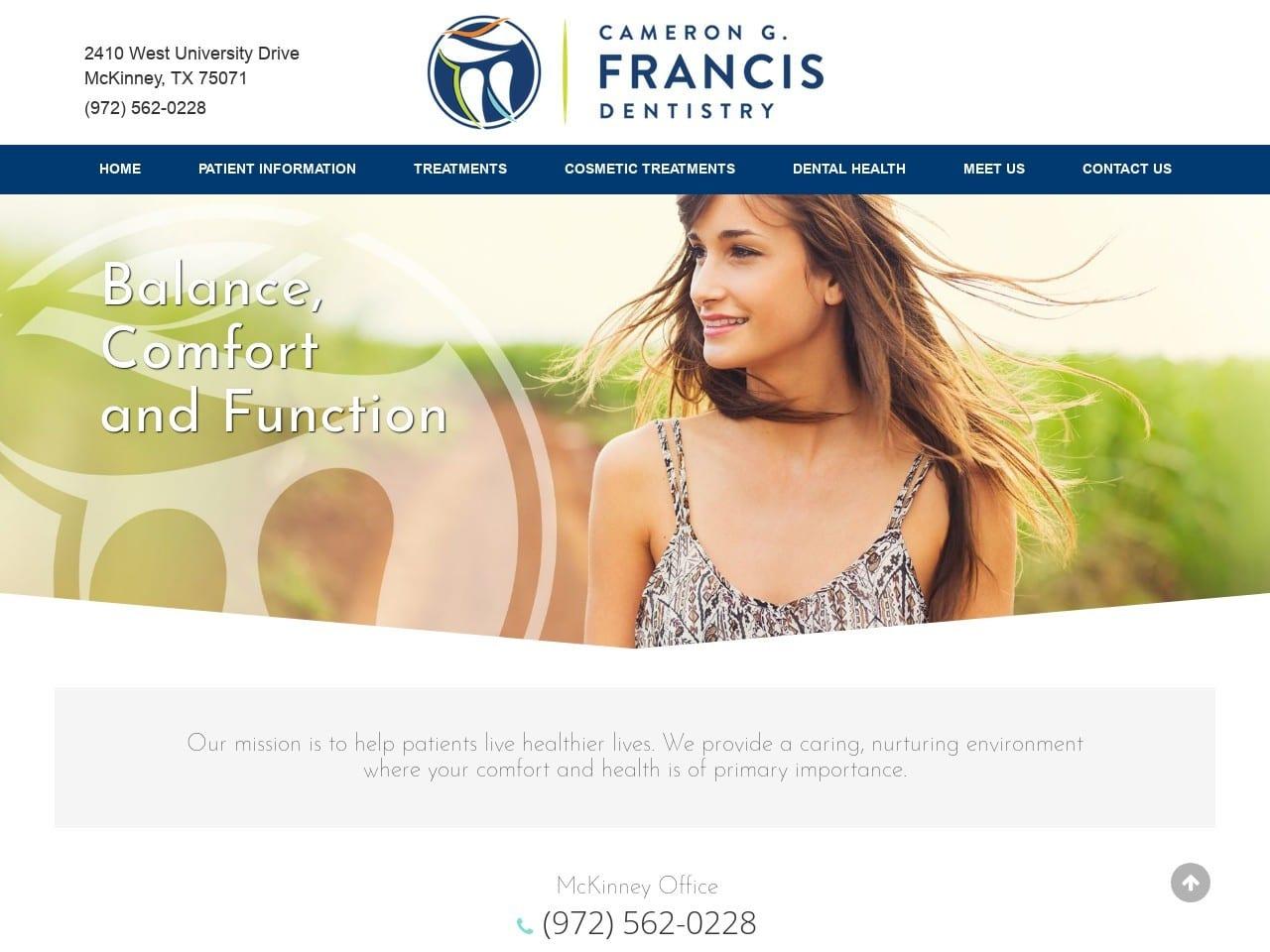 Francis Cameron G DDS