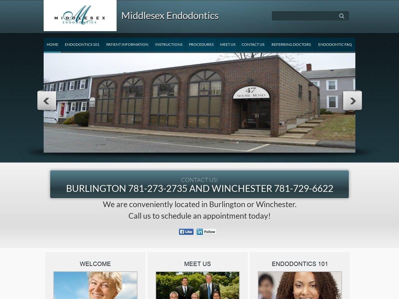 Middlesex Endodontics screenshot