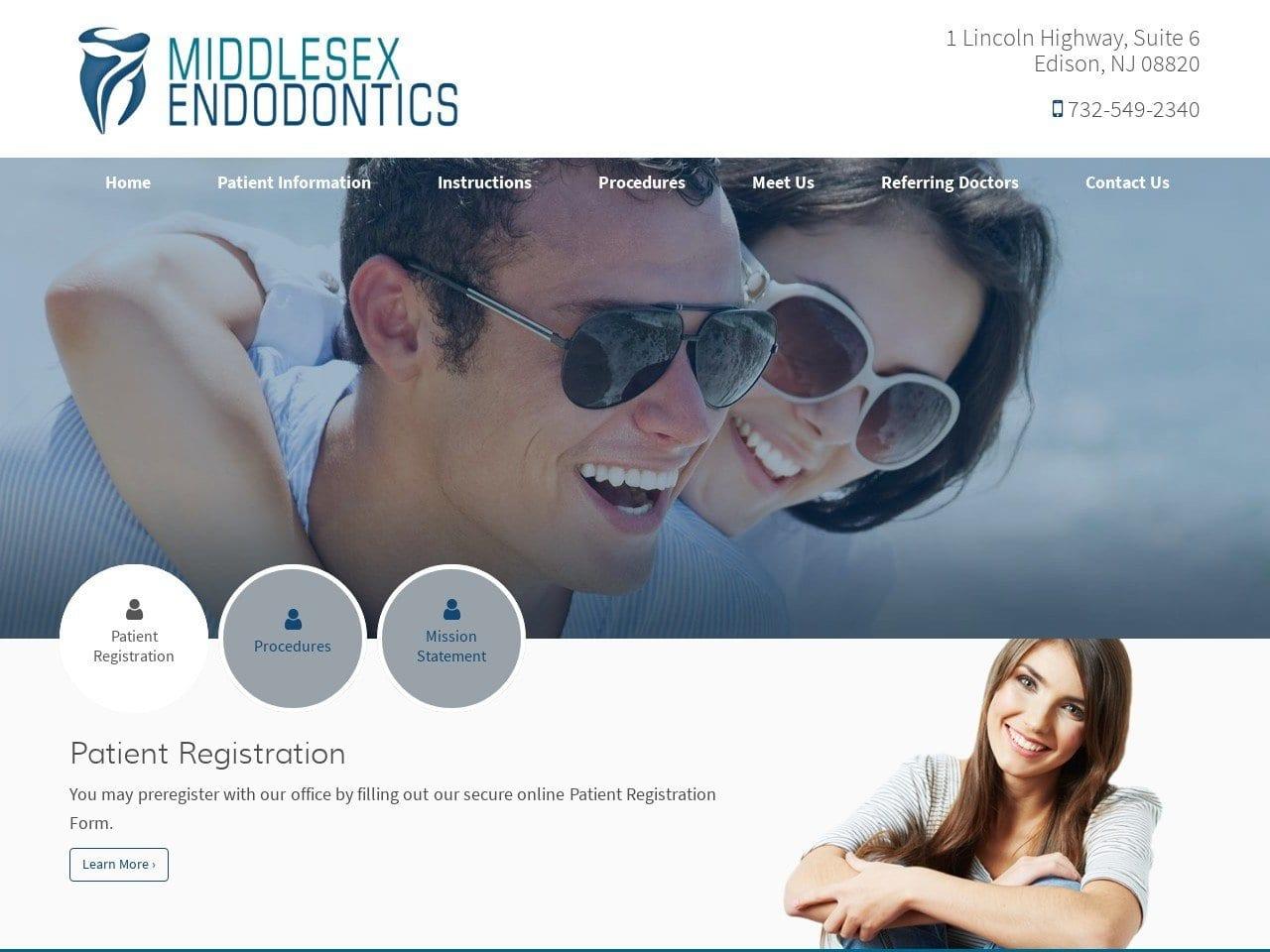 Middlesex Endodontics screenshot