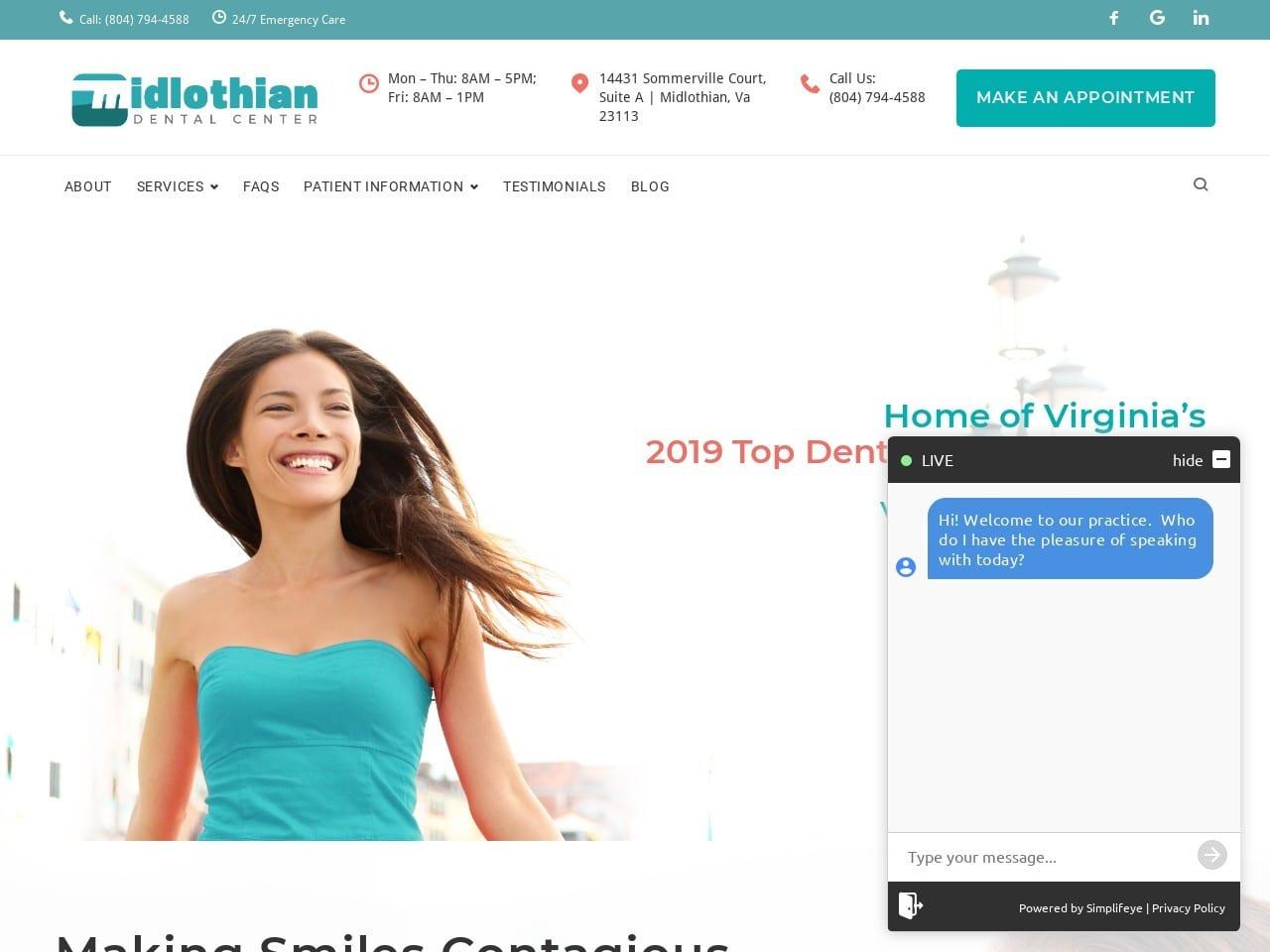Dr. Amanda Hoover DDS screenshot