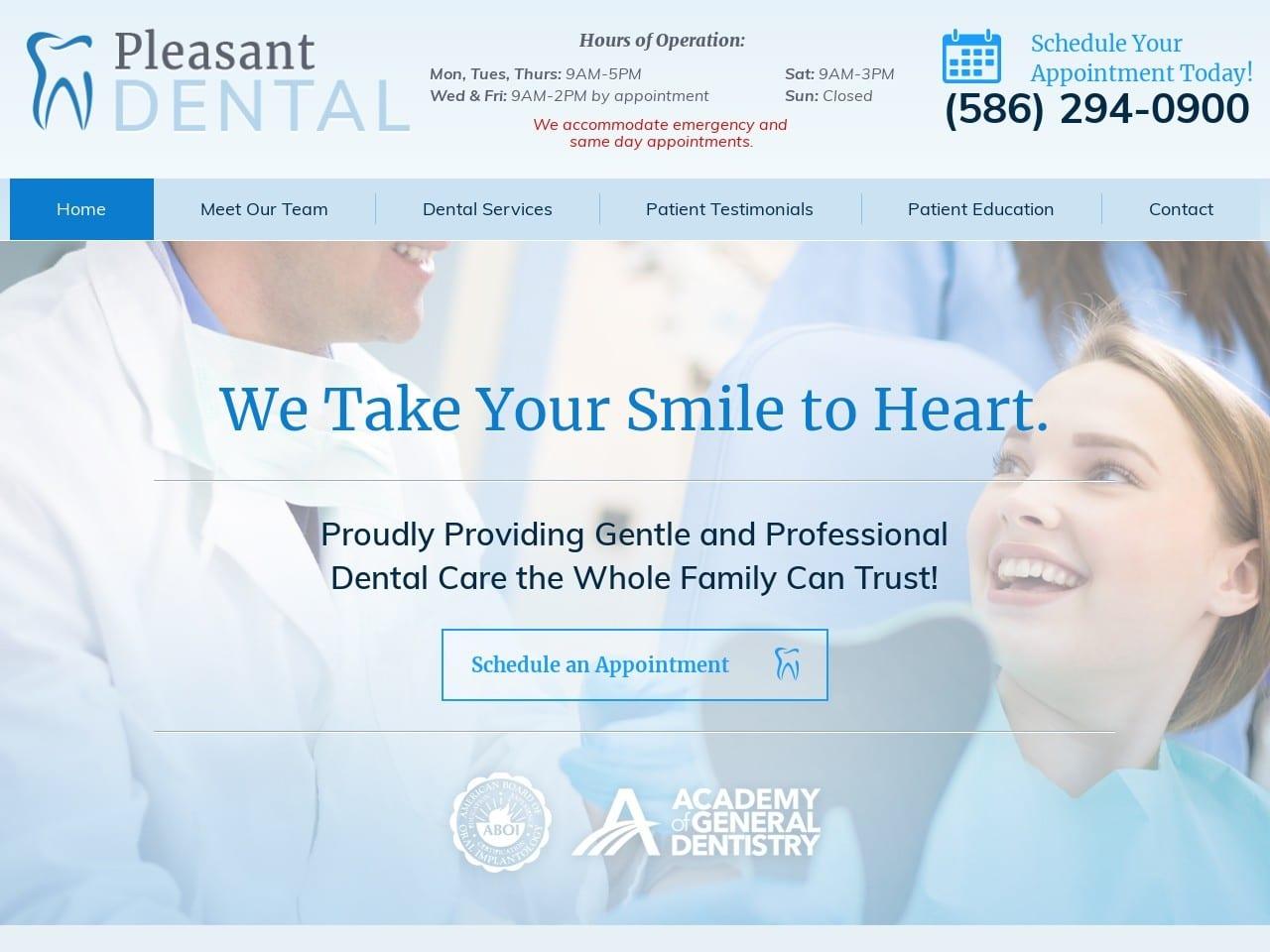 Pleasant Dental screenshot