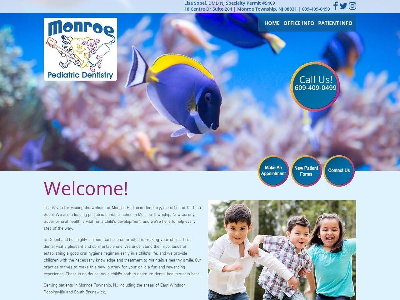Monroe Pediatric Dentistry screenshot