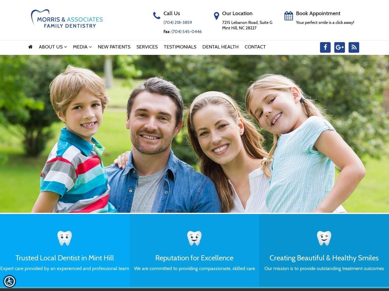 Morris Center for Dentistry screenshot