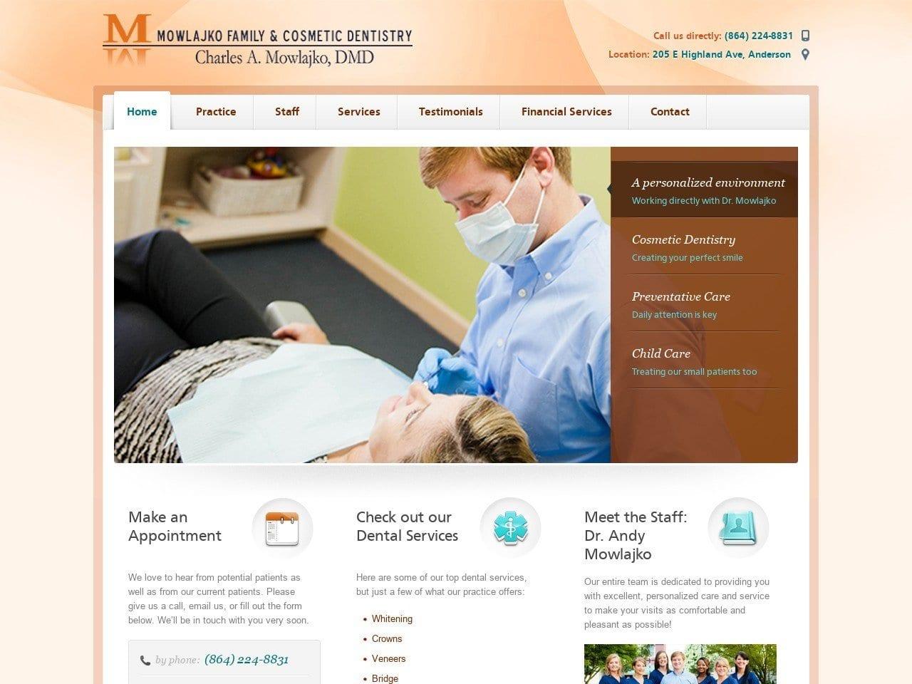 Mowlajko Family & Cosmetic Dentist screenshot