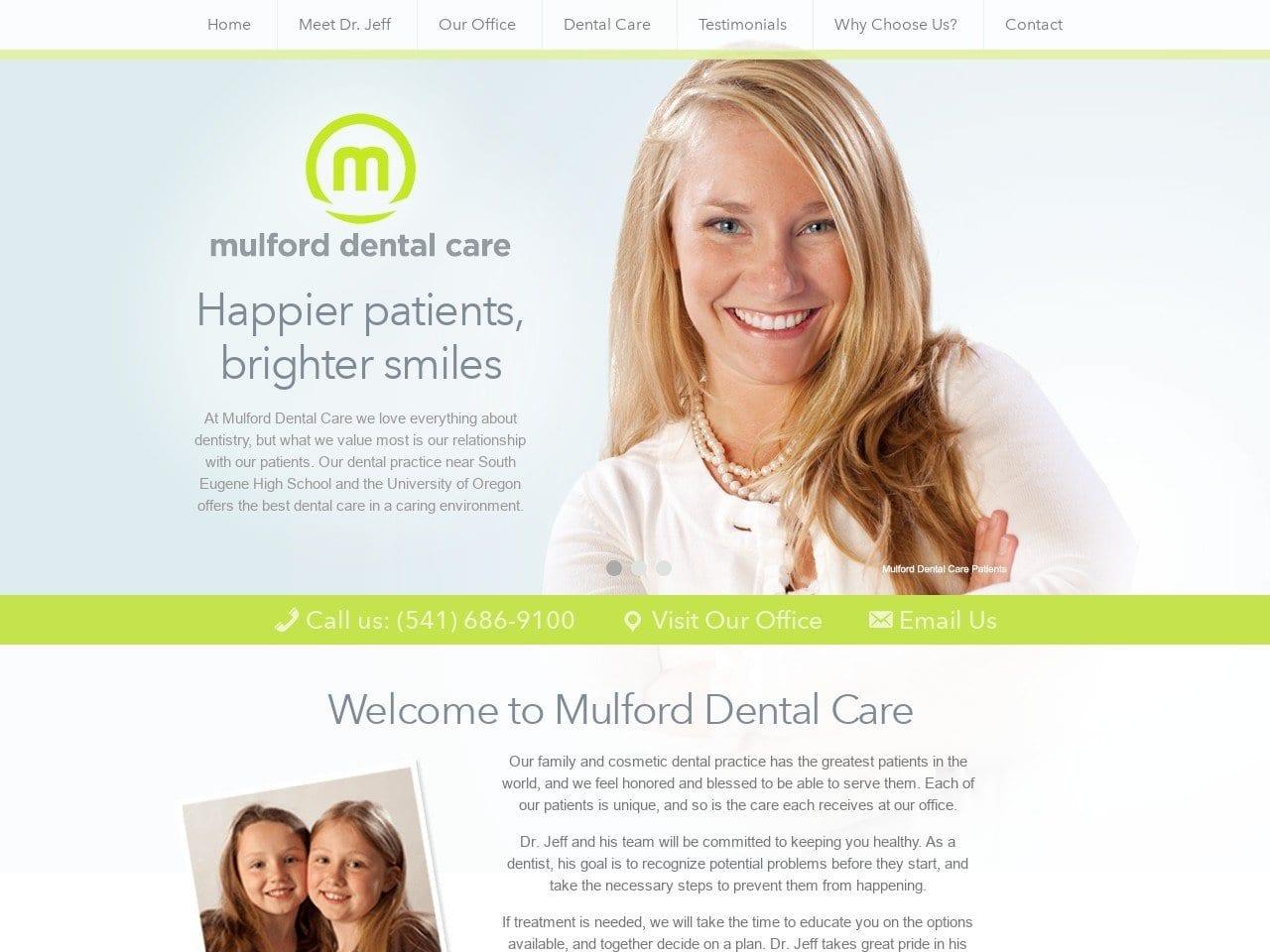 Jeffrey M. Mulford DDS screenshot