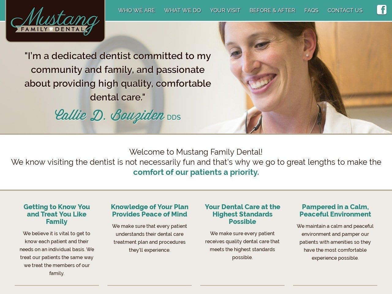 Callie Bouziden DDS screenshot