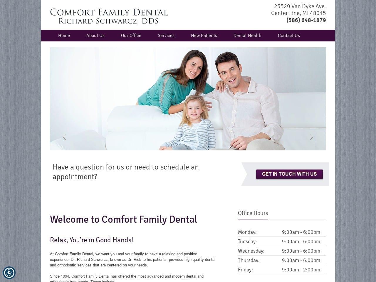 Comfort Family Dental screenshot